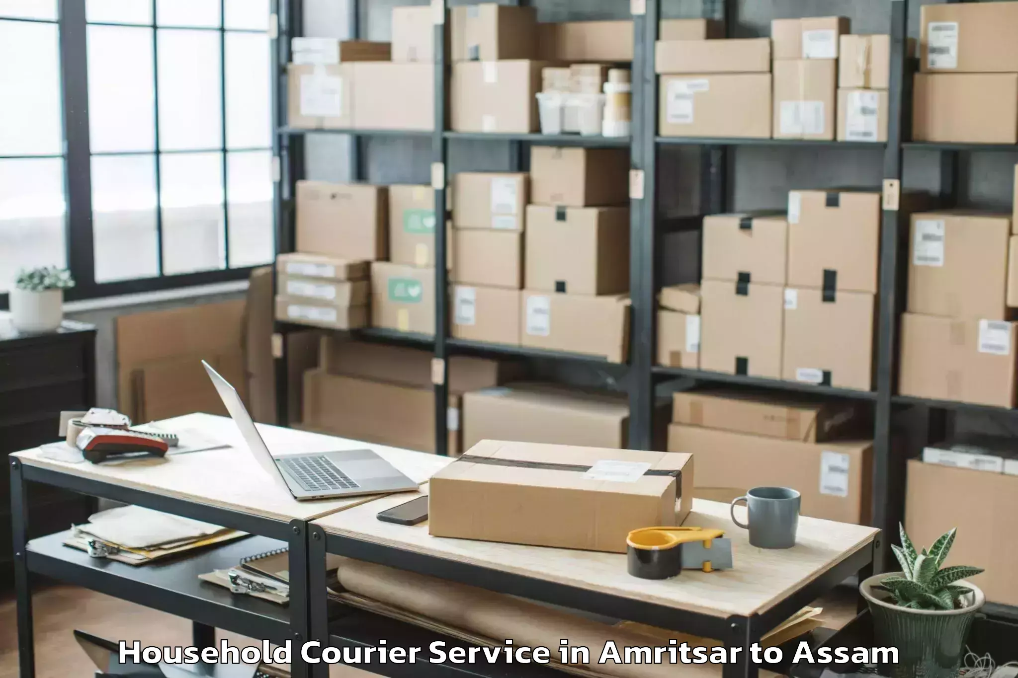 Affordable Amritsar to Borjhar Airport Gau Household Courier